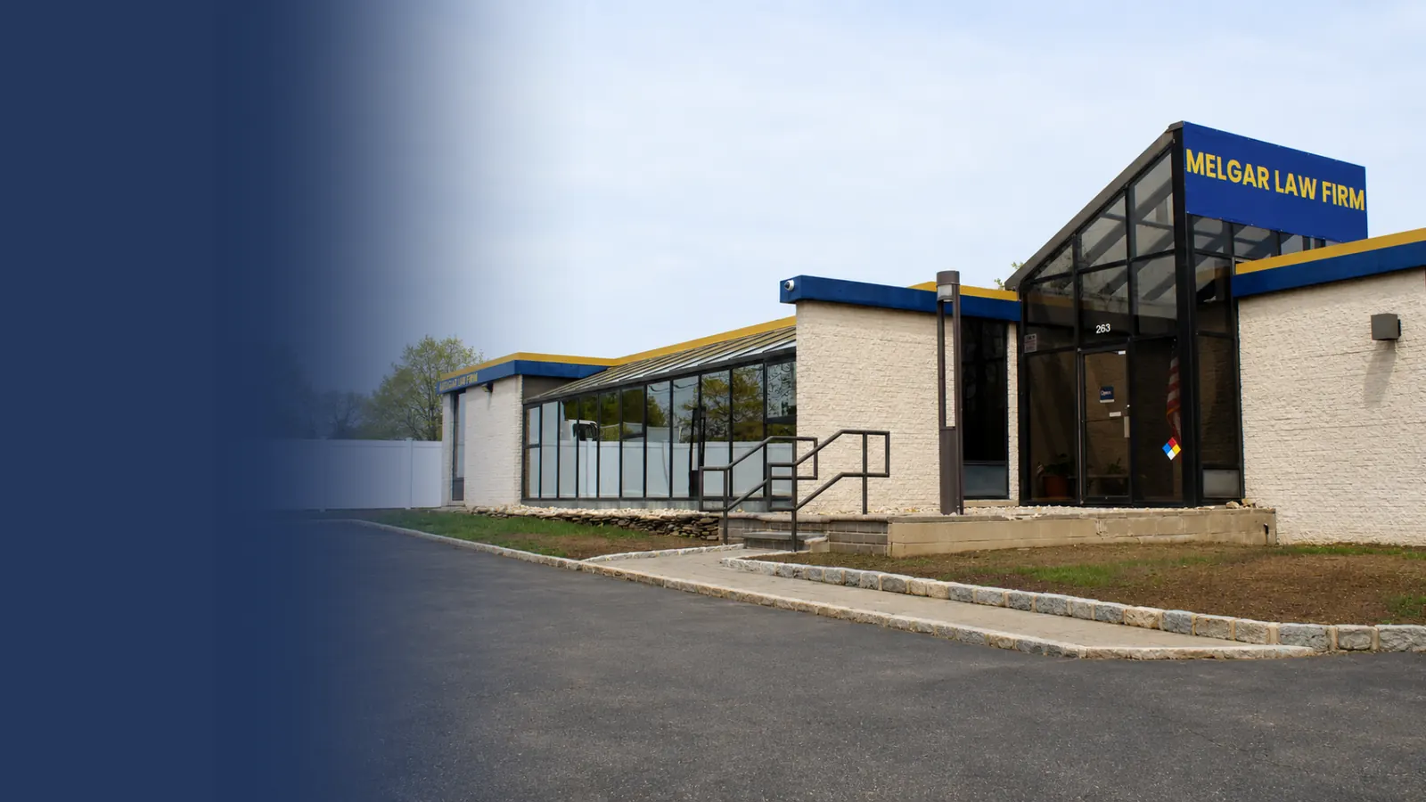 Entrance of the Melgar Law Firm office in Hauppauge