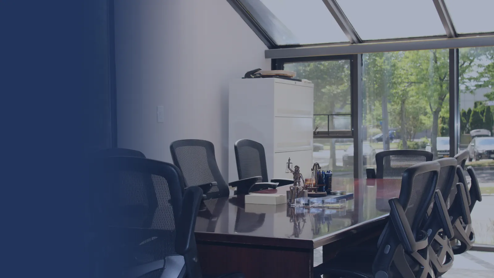 Conference room at Melgar Law Firm where clients are received