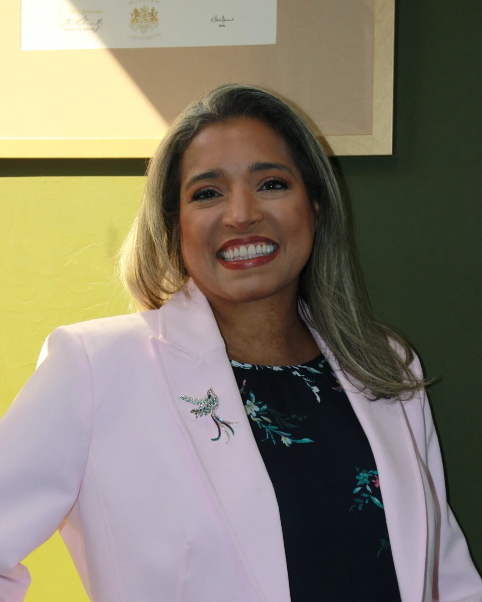 Diosalma M. Melgar, founding attorney of Melgar Law Firm, at her office in Hauppauge, NY